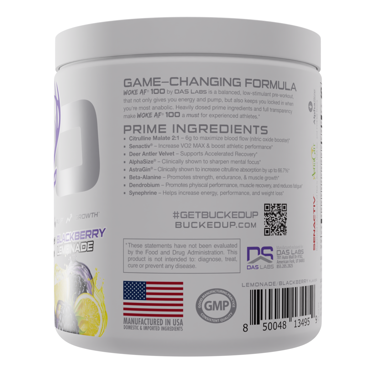 WOKE AF PreWorkout 100 Series Bucked Up